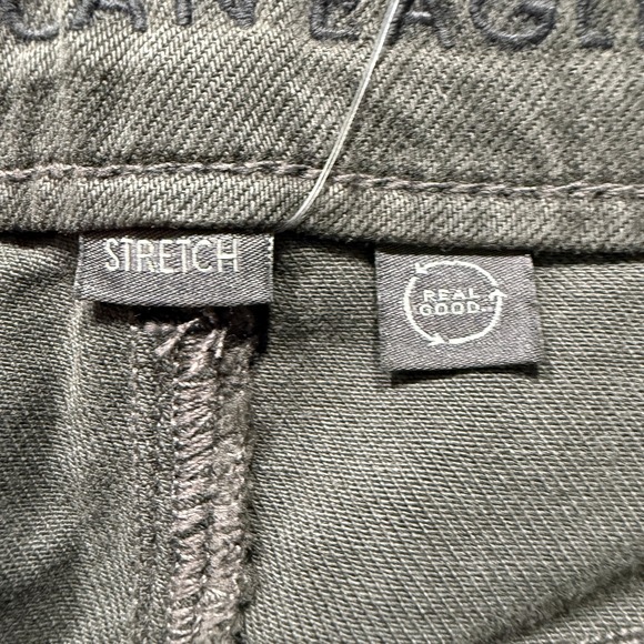 NWT American Eagle Pants Womans 16 Gray Super High Rise Baggy Wide Leg Stretch - Picture 13 of 16